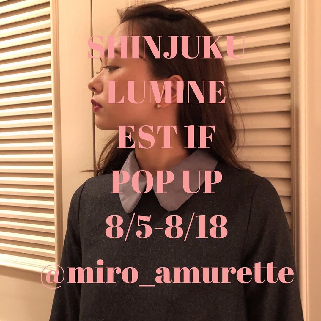 【zussa】プロデュースブランド「miro amurette」POP UP SHOP開催中！